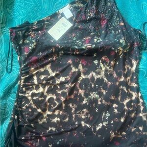 Cache top beautiful print NWT